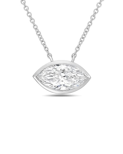 Diana M White Diana M. 14K 9.00 Ct. Tw. Lab-Grown Diamond Pendant Necklace