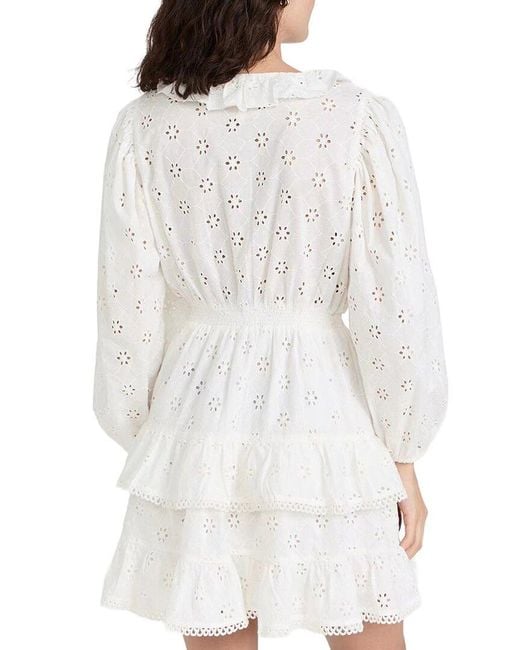 Emma way White Solid Mini Dress