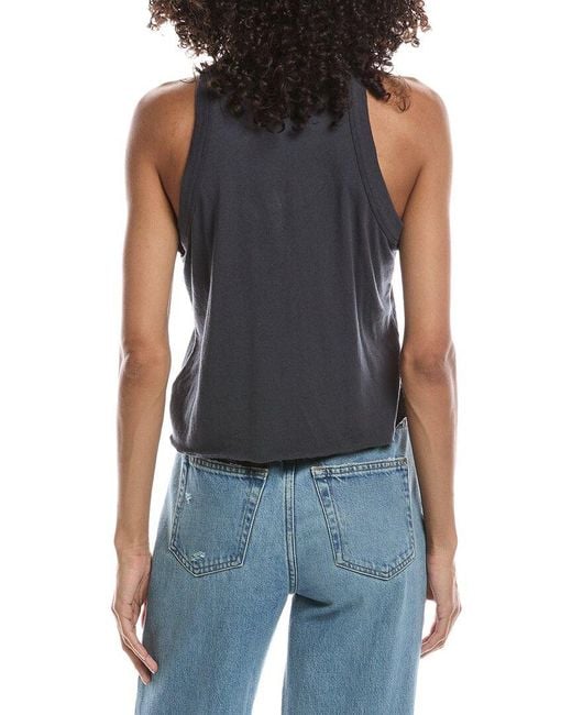 James Perse Blue Jersey Muscle Tank Top