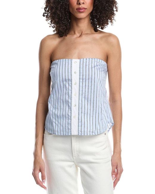 Ramy Brook Blue Liberty Top