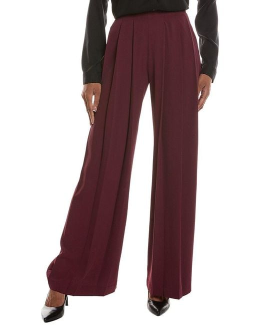 L'Agence Red Nova Pleated Pant
