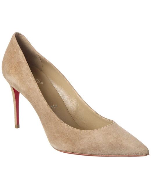 Christian Louboutin Natural Kate 85 Suede Pump