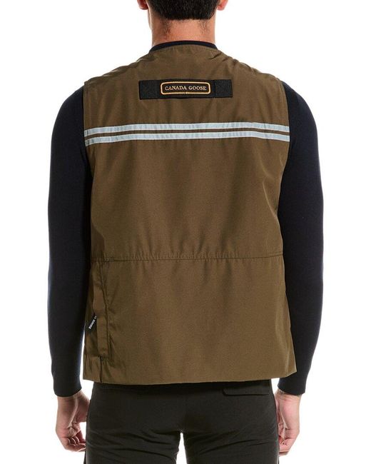 Canada Goose Black Lightweight Reflective Vest for men