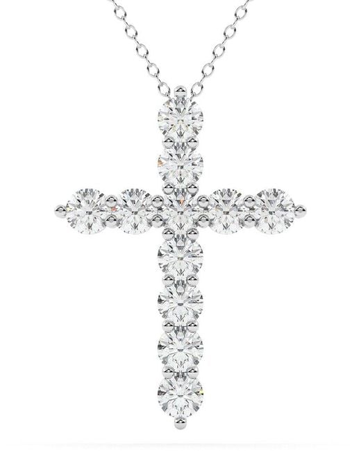 Diamond Select Cuts Metallic 14K 2.00 Ct. Tw. Diamond Pendant Necklace