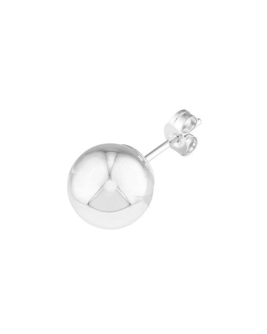HAWLEY ST White 14K Ball Earrings