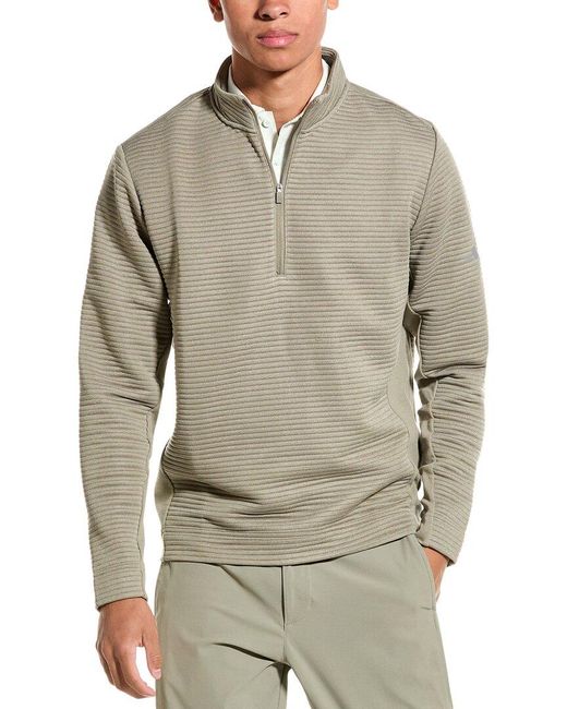 Adidas Gray Ultimate365 Textured 1/2-zip Pullover for men