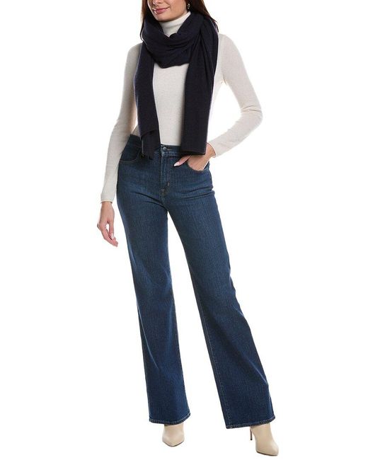 Phenix Blue Solid Jersey Cashmere Wrap