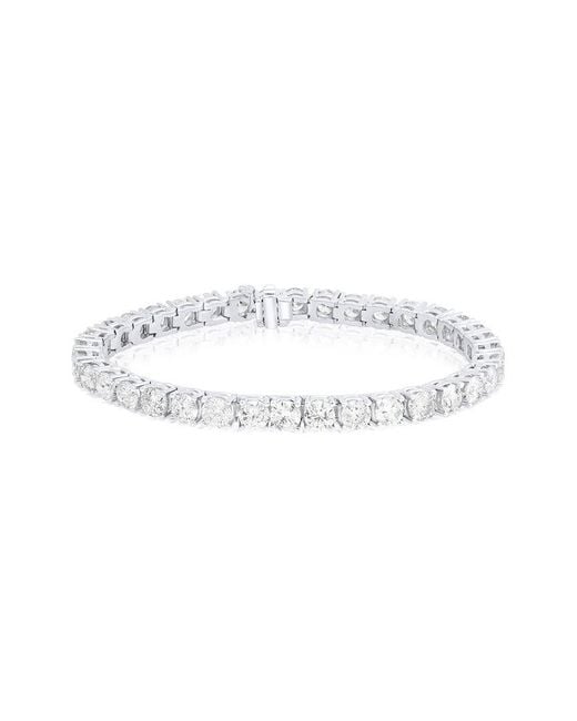 Diana M White Fine Jewelry 18k 12.10 Ct.tw Diamond Bracelet