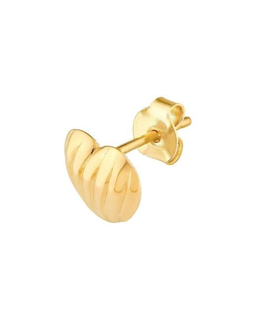 HAWLEY ST Metallic 14K Heart Earrings