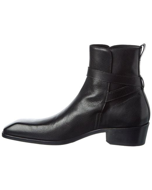 Tom Ford Black Leather Boot for men