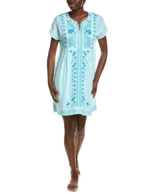 Johnny Was Blue Soraya Dress
