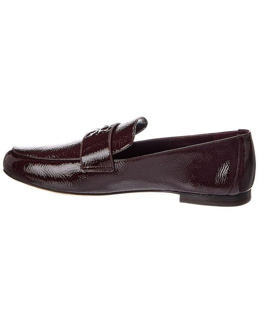 Tory Burch Brown Mini Everly Patent Loafer