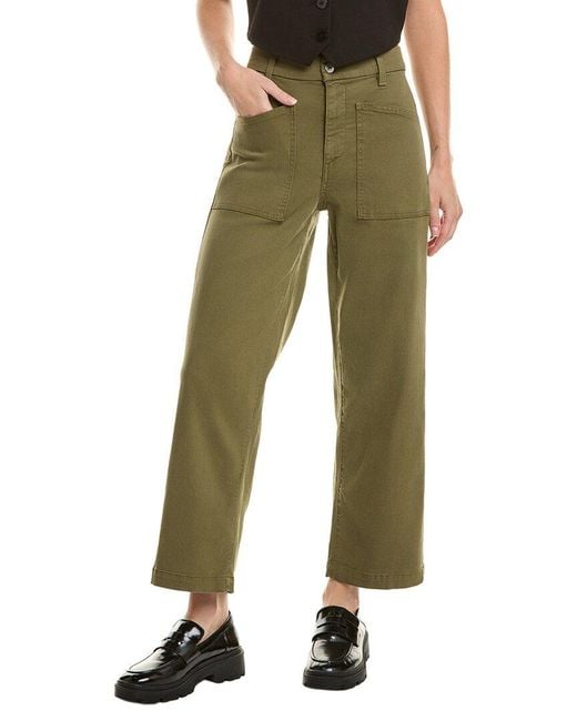 Le Jean Green Colette Patch Pocket Trouser