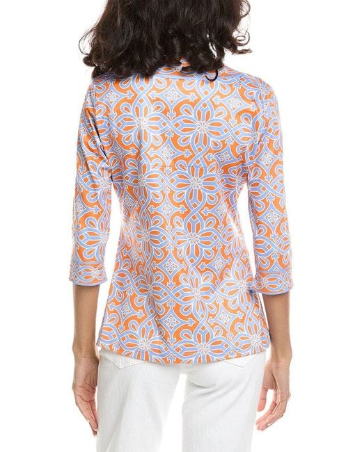 Gretchen Scott Red Jersey Piazza Top