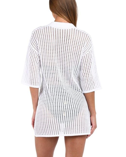 Sunshine 79 White Resort Crochet Tunic