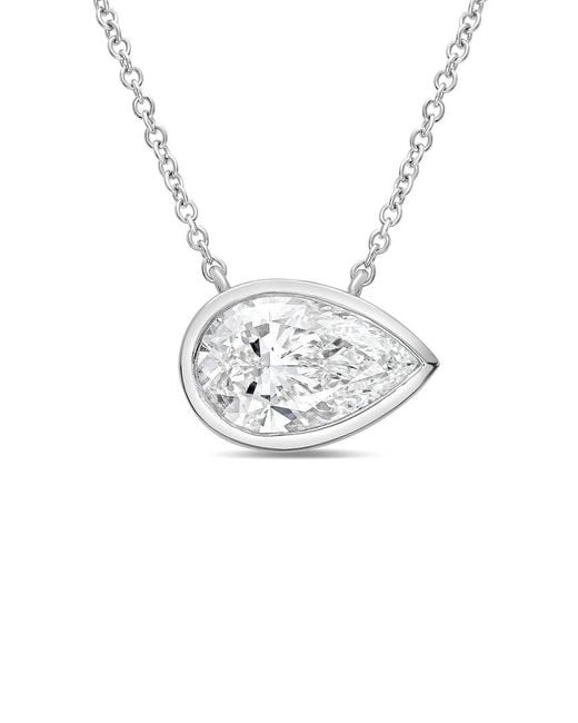 Diana M White Diana M. 14K 2.00 Ct. Tw. Lab-Grown Diamond Pendant Necklace