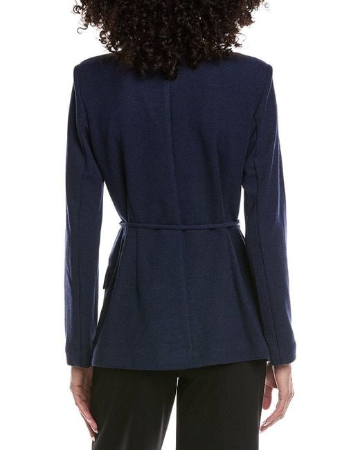 Vince Camuto Blue Belted Cardigan Jacket