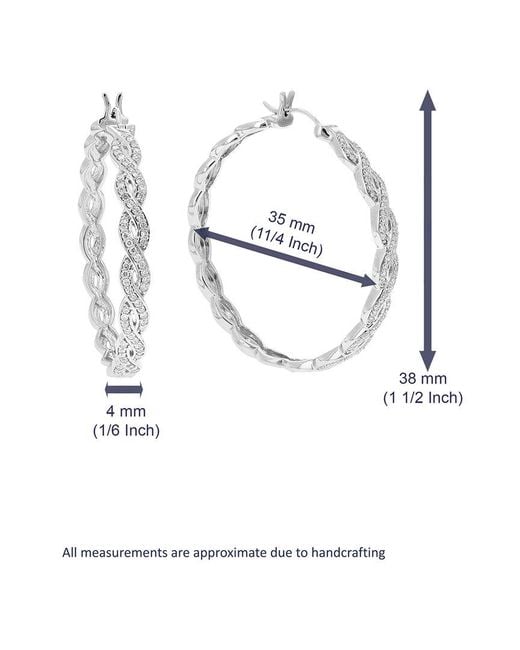 Amairah White 0.50 Ct. Tw. Lab-Grown Diamond Hoops