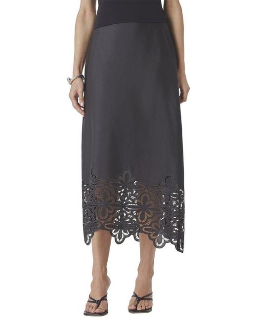 Splendid Black Pia Midi Skirt