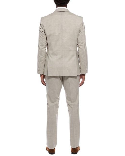 Boss Gray 2Pc Wool-Blend Suit for men