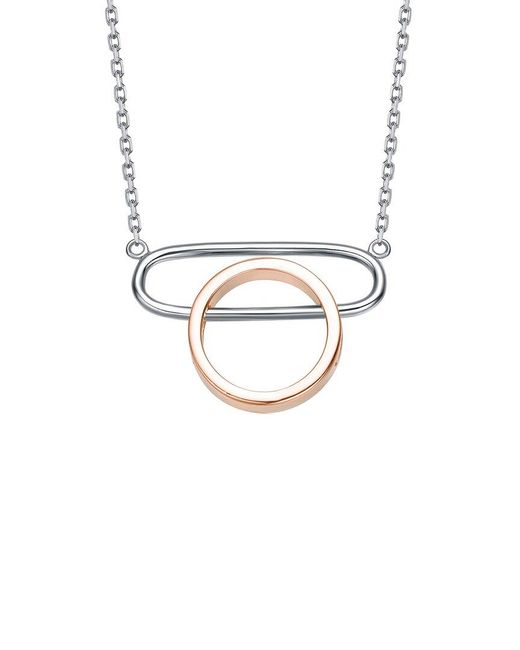 Genevive Jewelry White Two-tone Necklace