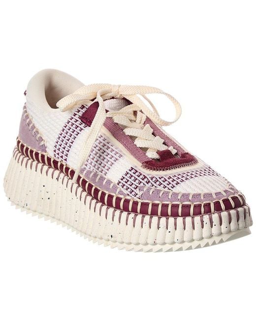 Chloé Pink Nama Sneaker