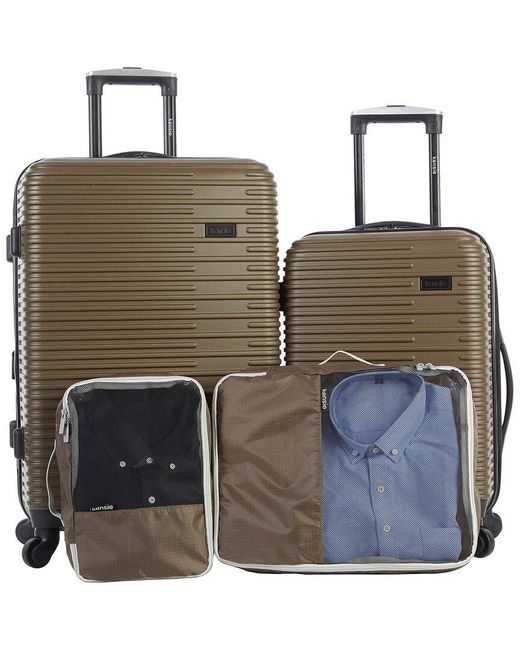 Kensie Gray Hillsboro 4Pc Expandable Luggage Set