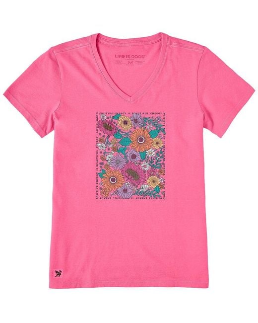 Life Is Good. Pink Crusher T-Shirt