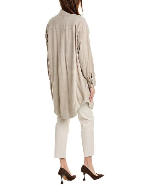 Brunello Cucinelli Natural Leather Jacket