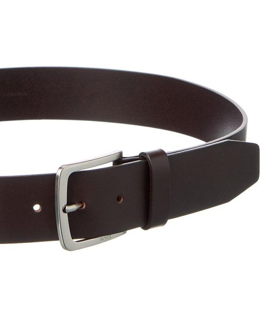 Boss Brown Jor-V Leather Belt for men