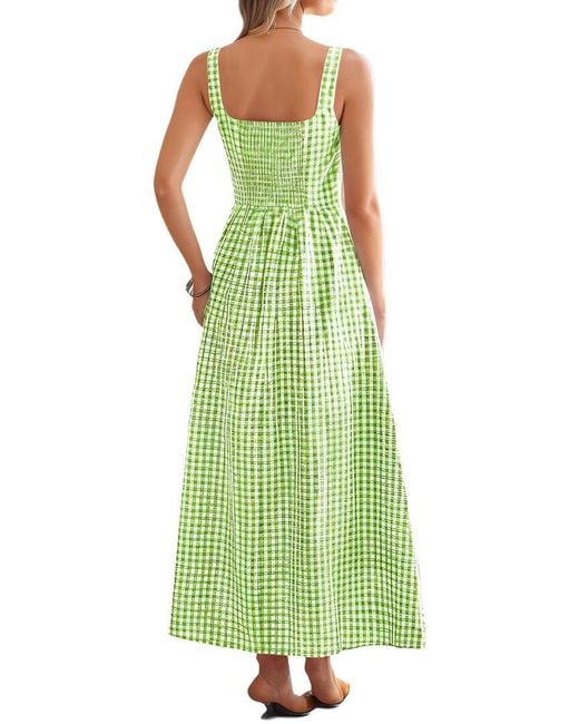 Tedora Green Maxi Dress