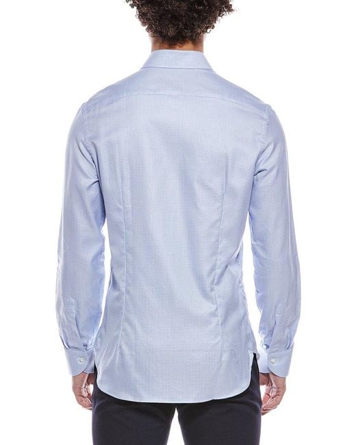 Canali Blue Dress Shirt for men