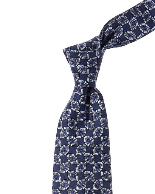Brooks Brothers Open Blue Silk Tie for men