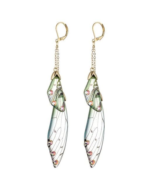 Eye Candy LA White Fair Dangle Earrings
