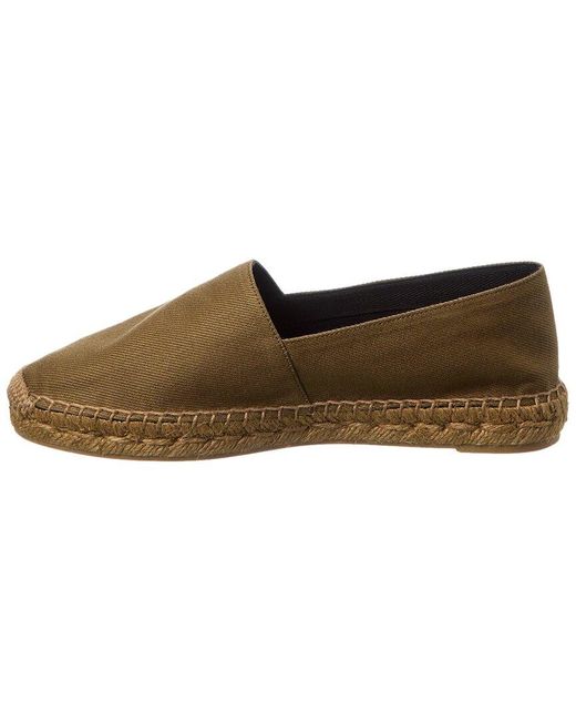 Saint Laurent Brown Gabardine Espadrille