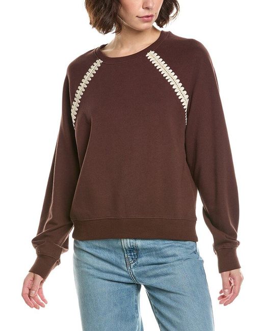 Z Supply Red All Around Sweatshirt