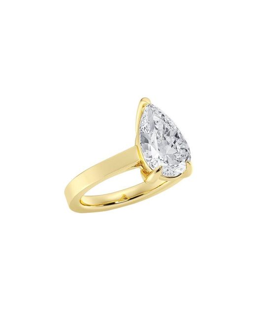 Lab Grown Diamonds Metallic 14K 3.00 Ct. Tw. Lab-Grown Diamond Solitaire Engagement Ring