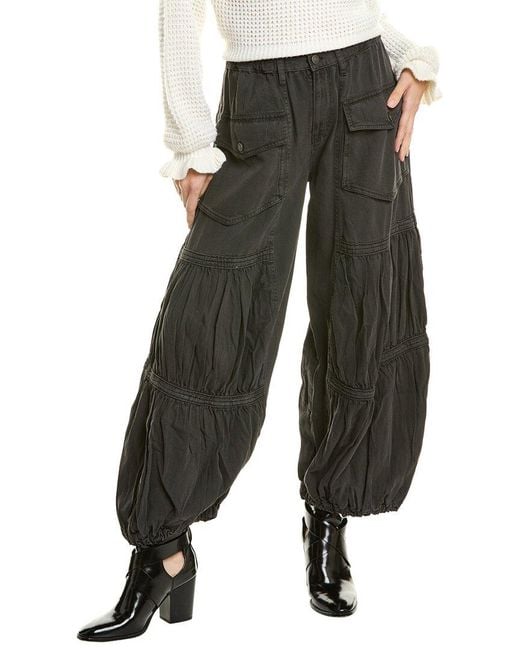 Free People Gray Last Word Parachute Pant