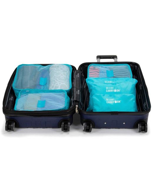 Miami Carryon Blue Neon 12-piece Packing Cubes