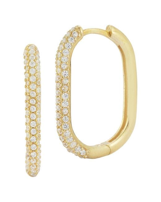 Glaze Jewelry Metallic 14K Plated Cz Earrings