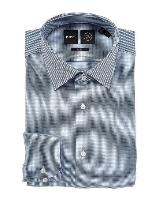 Boss Blue Slim Fit Dress Shirt for men