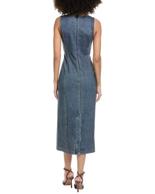 Rag & Bone Blue Miramar Ponte Olivia Midi Dress