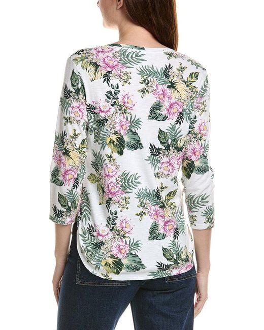 Tommy Bahama White Ashby Isles Petal Of Luxury T-Shirt