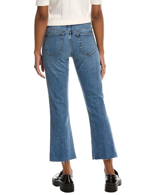 Joe's Jeans Blue High Rise Whiskers Straight Ankle Jean