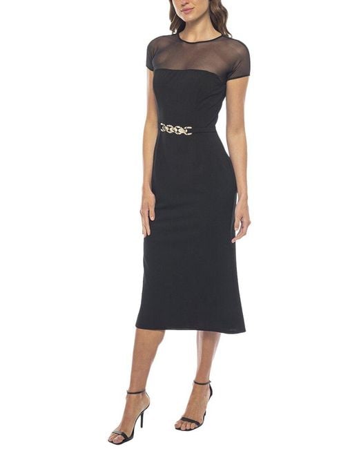 Marina Black Midi Dress