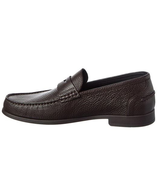 Bally Brown Cronus Leather Loafer for men