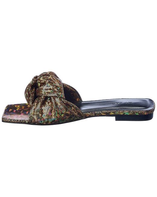 By Far Gray Lima Disco Leather Sandal