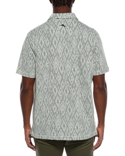 Tommy Bahama Gray Costa Wave Diamond Club Shirt for men