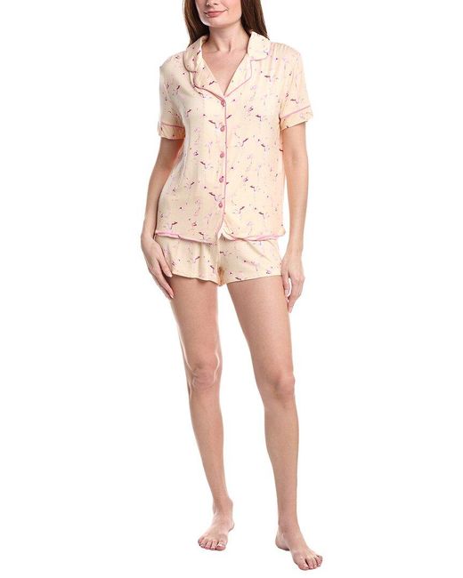 Honeydew Intimates Pink 2Pc All American Shortie Set
