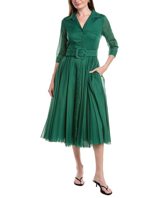 Samantha Sung Green Audrey Shirtdress